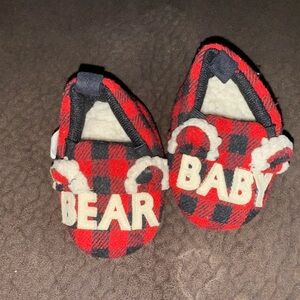Bear Baby Red Plaid Kids Shoes